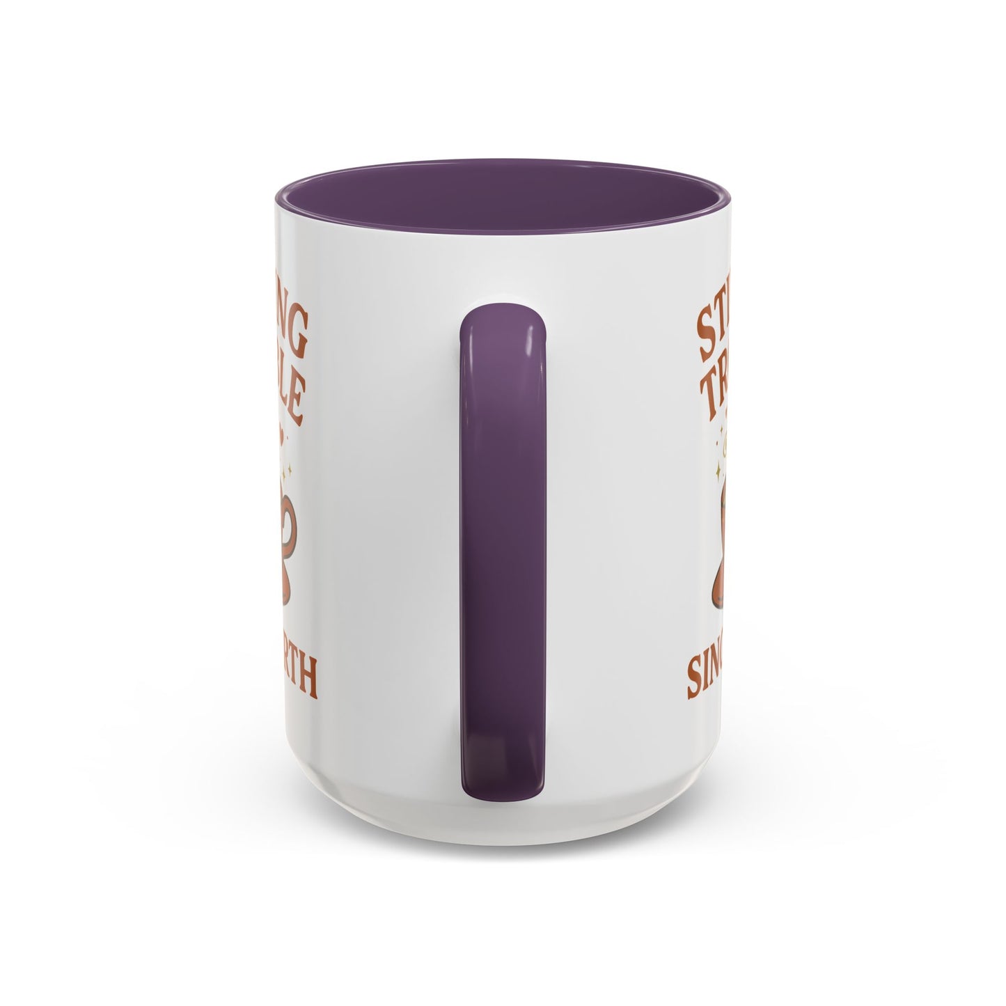 Stirring Trouble Since Birth Mug | Funny Witch Mug | Whimsical Witchcore Coffee Cup | Earth Tone Aesthetic | DivineMysticMoons Gift - Divine Mystic Moons