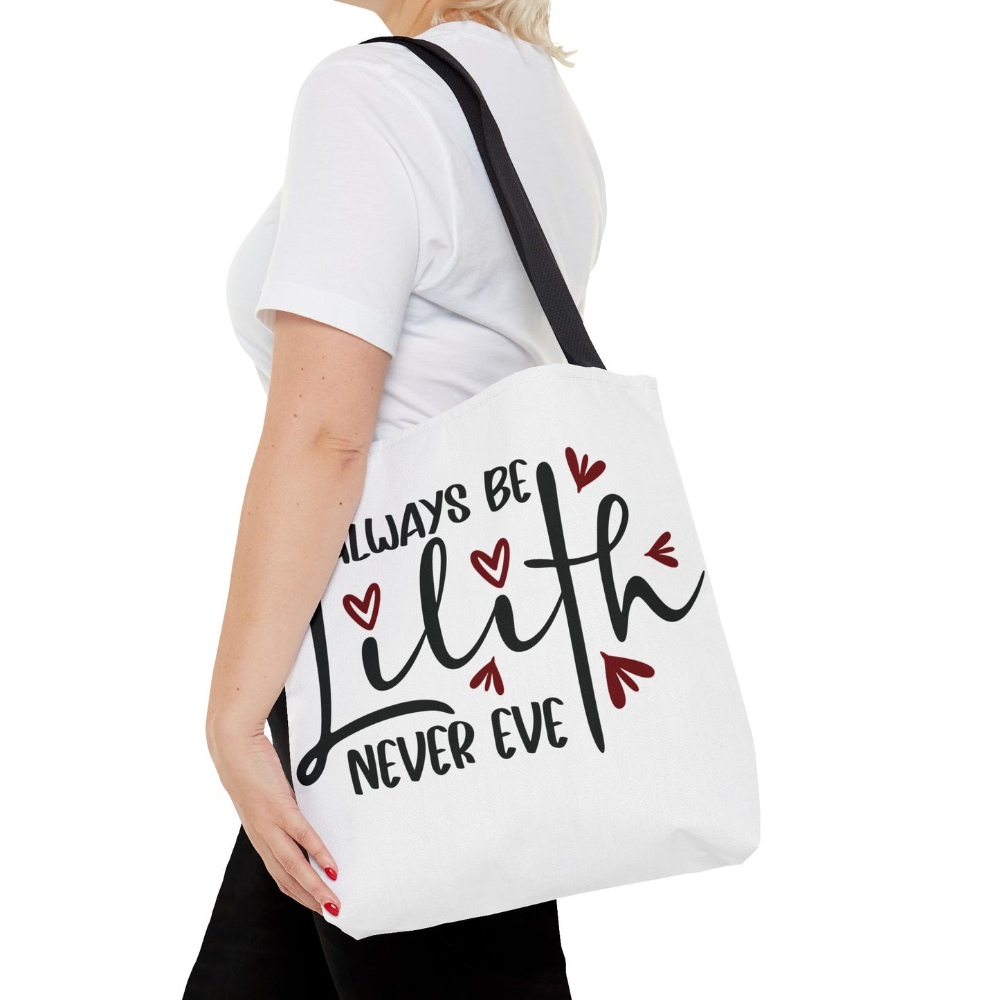 Cute Lilith Quote Tote Bag, Perfect for Gifts, Everyday Use, Shopping, or Special Occasions, Lightweight & Stylish - Divine Mystic Moons