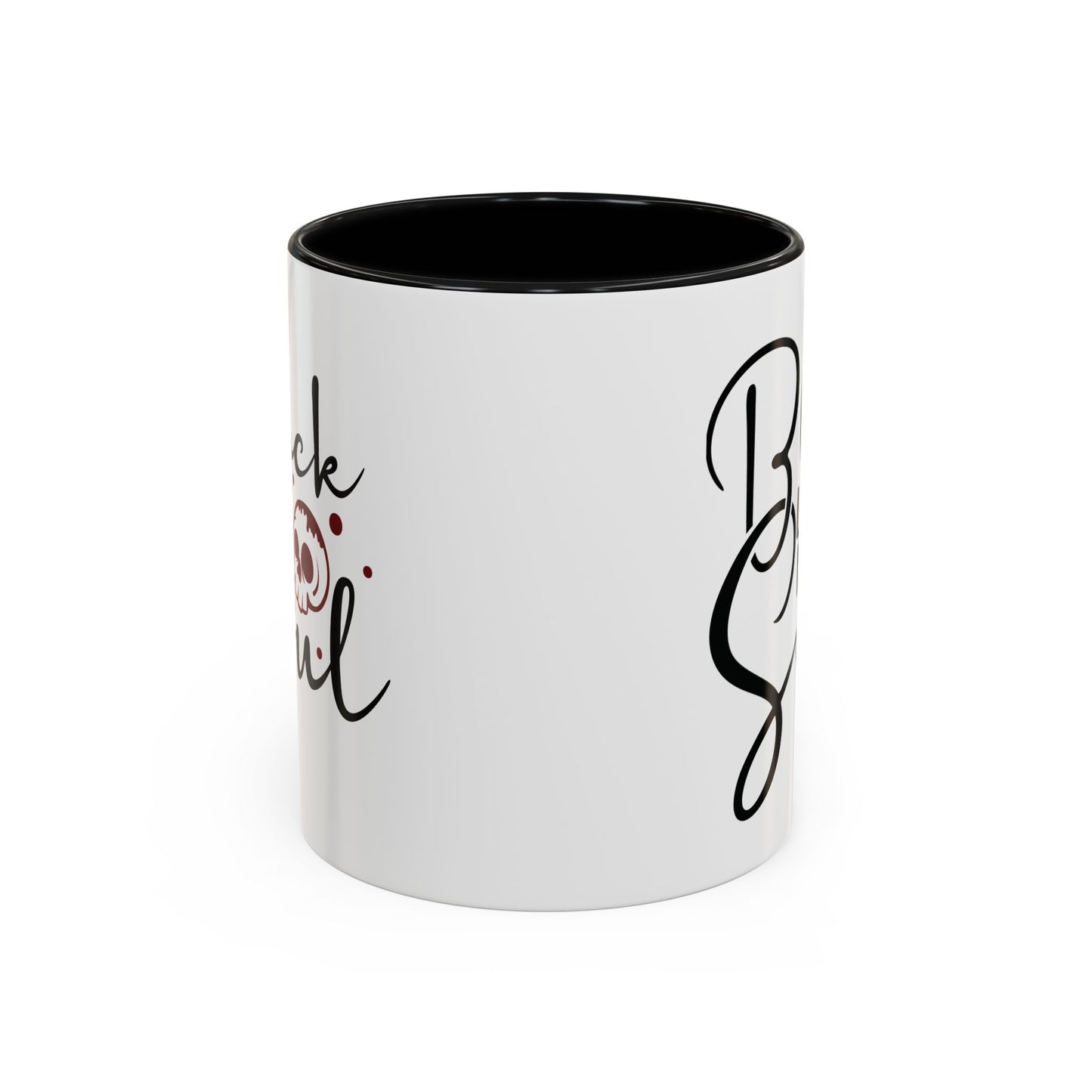 Black Like My Soul Mug – Gothic Coffee Cup, Funny Dark Humor Gift, Pink, Red, or Black Two-Tone Ceramic Mug, Alt Aesthetic Drinkware - Divine Mystic Moons