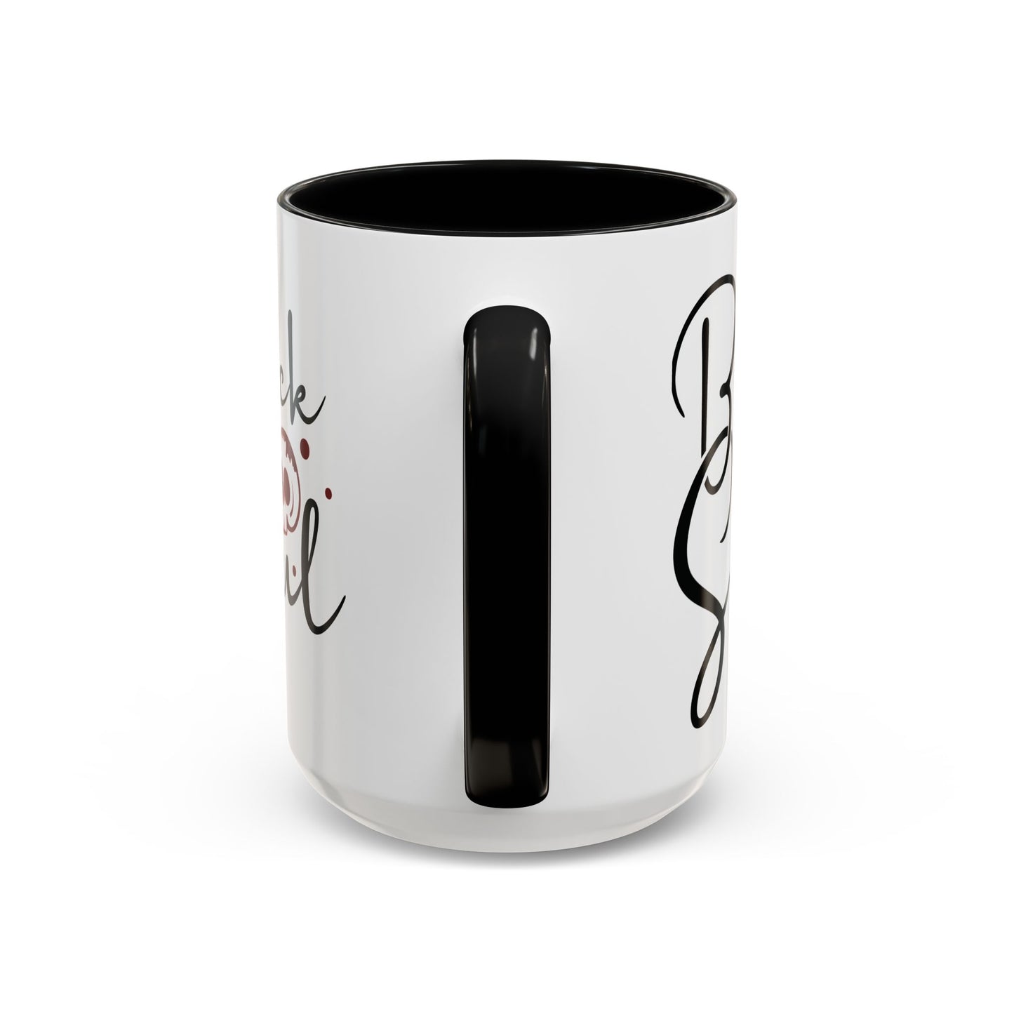 Black Like My Soul Mug – Gothic Coffee Cup, Funny Dark Humor Gift, Pink, Red, or Black Two-Tone Ceramic Mug, Alt Aesthetic Drinkware - Divine Mystic Moons