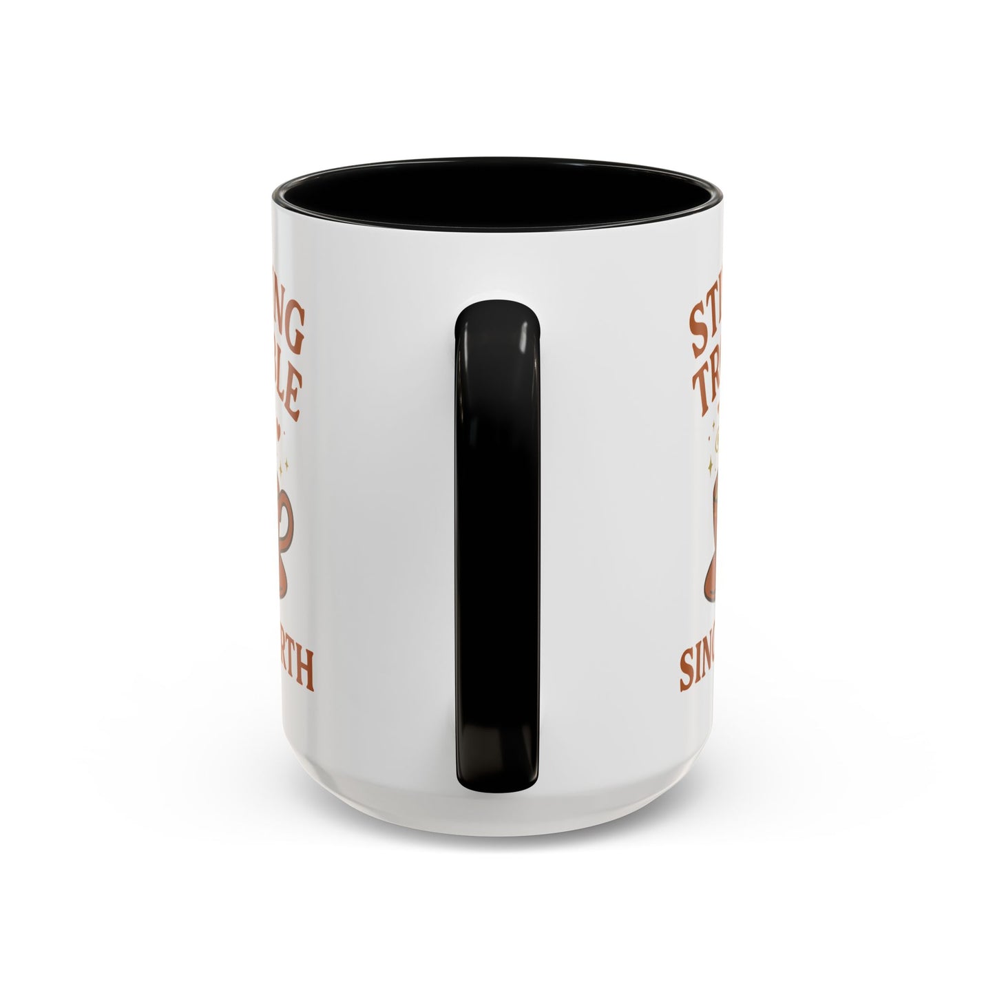 Stirring Trouble Since Birth Mug | Funny Witch Mug | Whimsical Witchcore Coffee Cup | Earth Tone Aesthetic | DivineMysticMoons Gift - Divine Mystic Moons