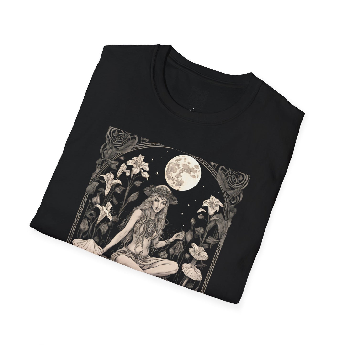 Whimsical Nature-Inspired Unisex T-Shirt, Bohemian Tee, Gift for Nature Lovers, Mushroom Design, Eco-friendly Apparel - Divine Mystic Moons