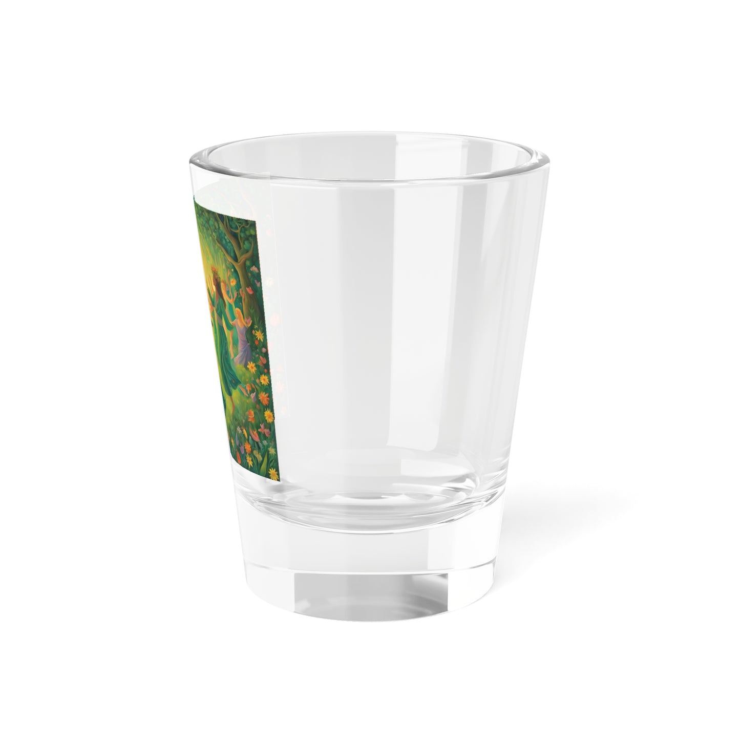 Beltane Bloom Shot Glass – 1.5oz of Sacred Celebration Nature Shot Glass, Forest Fairy Dance Glass, Gift for Party