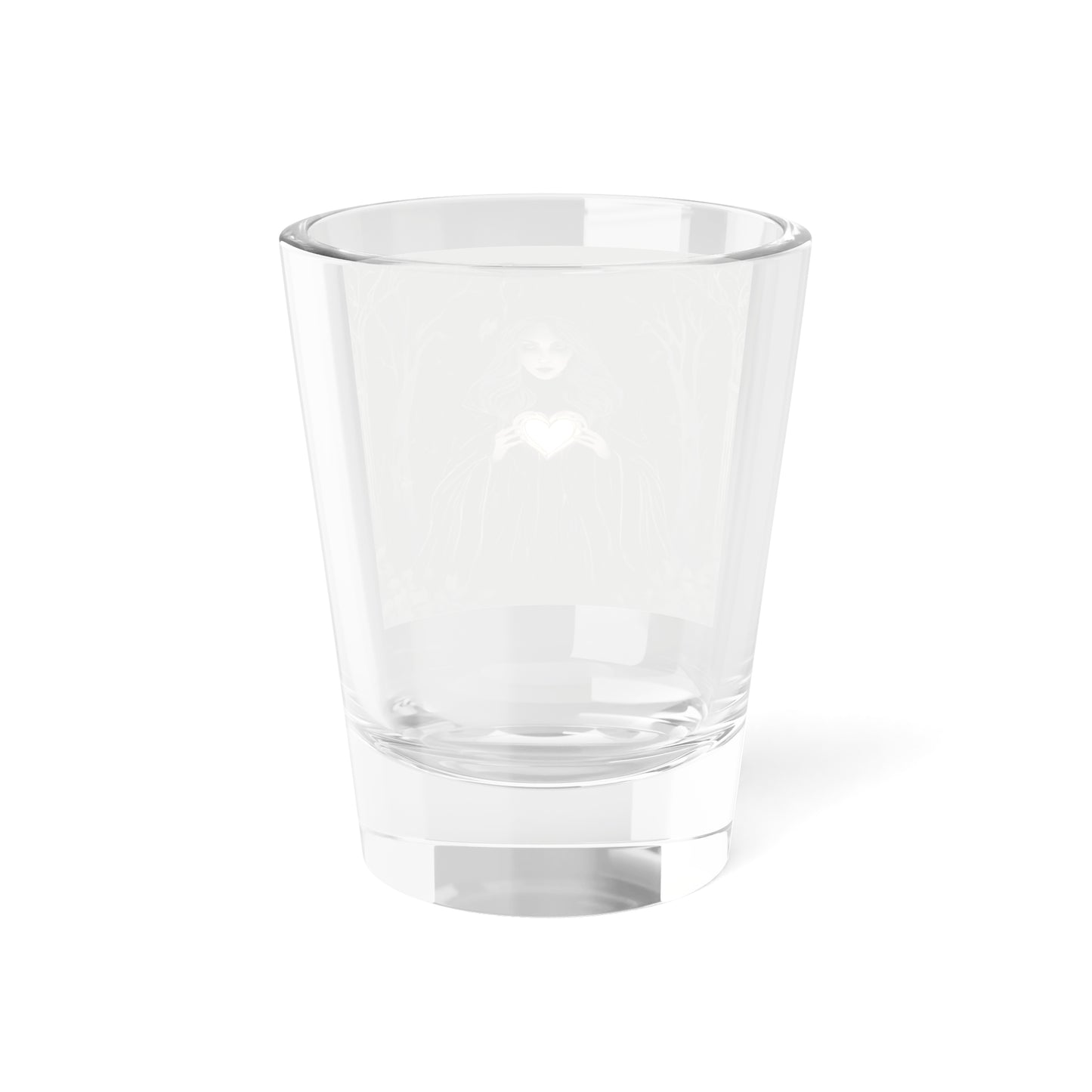 Heart of Shadows Shot Glass – 1.5oz of Dark Enchantment Heart Shot Glass | Dark Fantasy Drinkware, Gothic Party Favor - Divine Mystic Moons