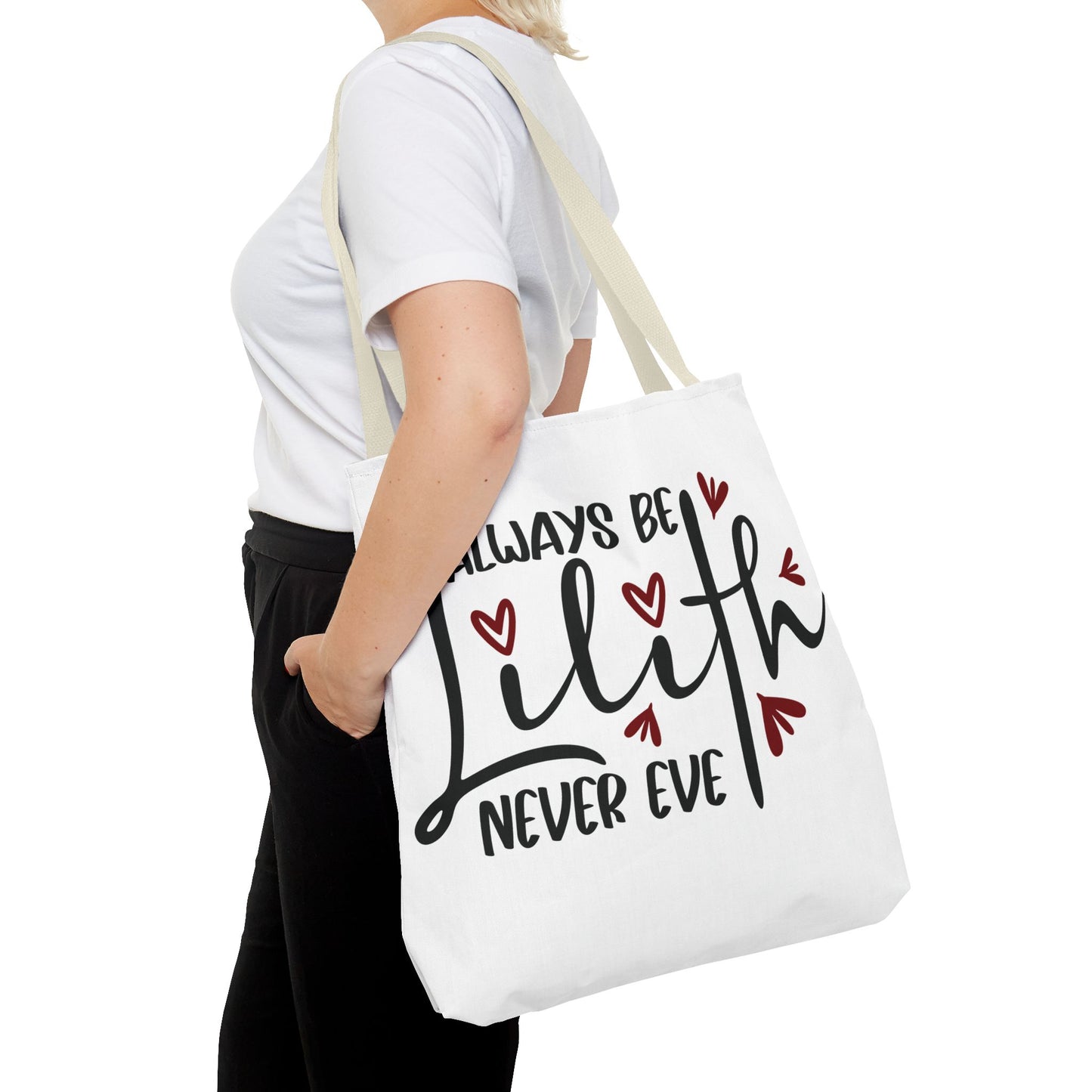 Cute Lilith Quote Tote Bag, Perfect for Gifts, Everyday Use, Shopping, or Special Occasions, Lightweight & Stylish - Divine Mystic Moons