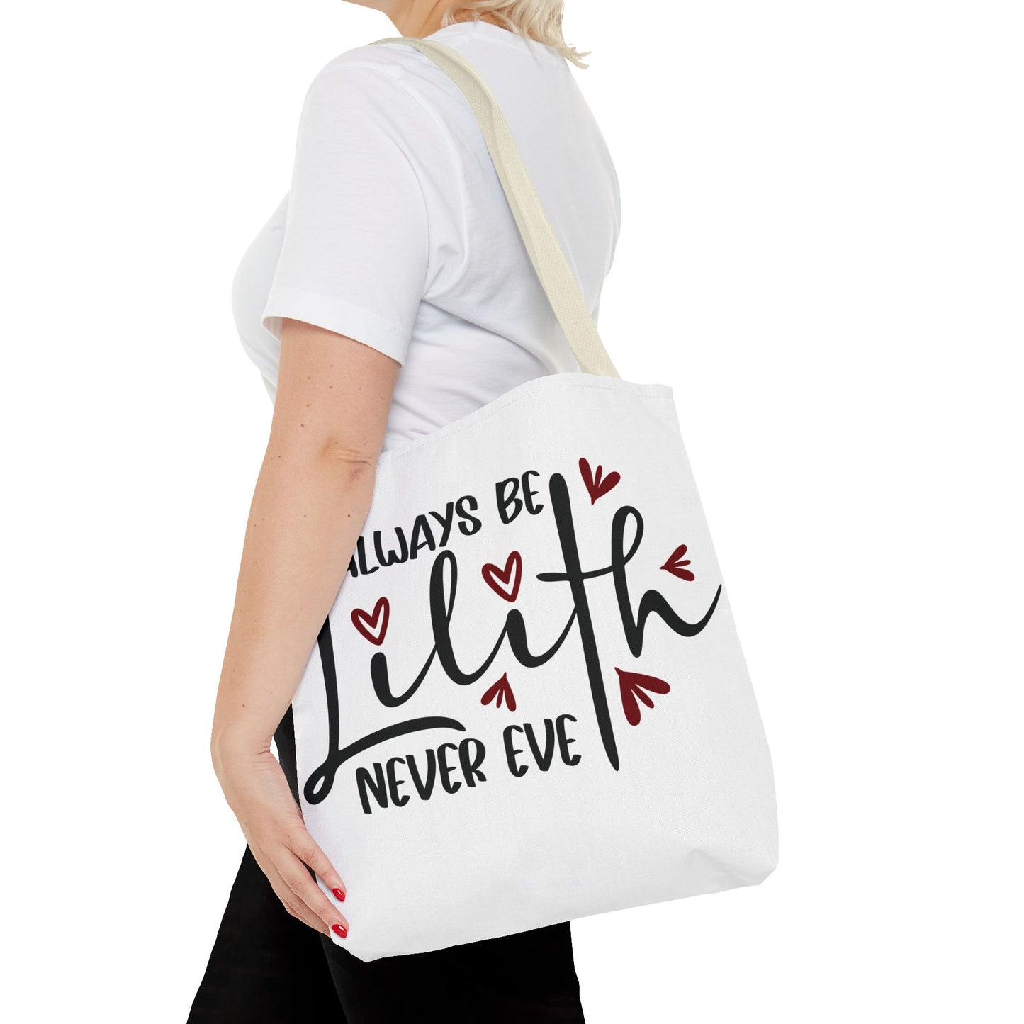 Cute Lilith Quote Tote Bag, Perfect for Gifts, Everyday Use, Shopping, or Special Occasions, Lightweight & Stylish - Divine Mystic Moons