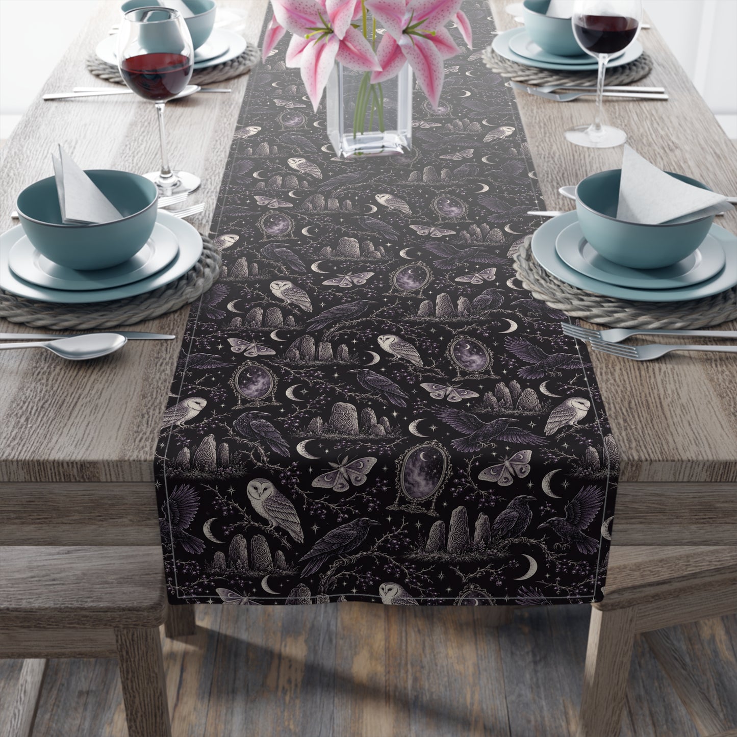 Midnight Raven Table Runner