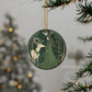 Yule Witch in Earthly Greens, Yule Tree Decor, Holiday Ornament, Pagan Gift, Winter Solstice Decoration, Wiccan - Divine Mystic Moons
