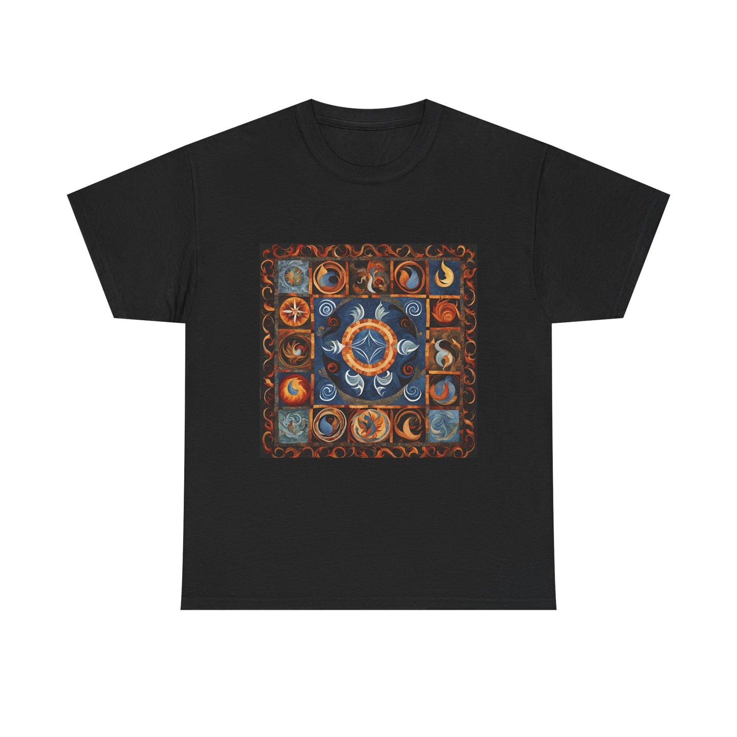 Mystical Elements Bohemian Style Shirt, Nature Lover Gift, Astrology Tee, Spiritual Apparel, Perfect for Festivals - Divine Mystic Moons