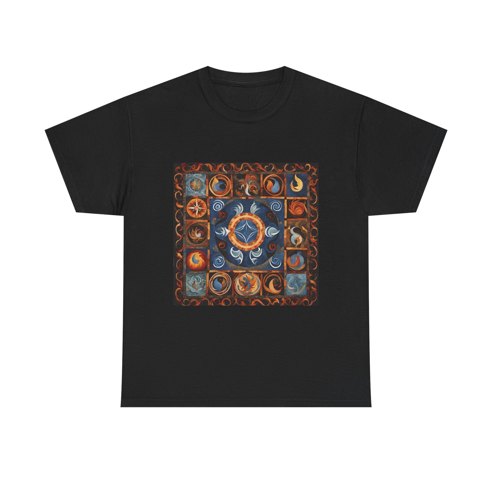 Mystical Elements Bohemian Style Shirt, Nature Lover Gift, Astrology Tee, Spiritual Apparel, Perfect for Festivals - Divine Mystic Moons
