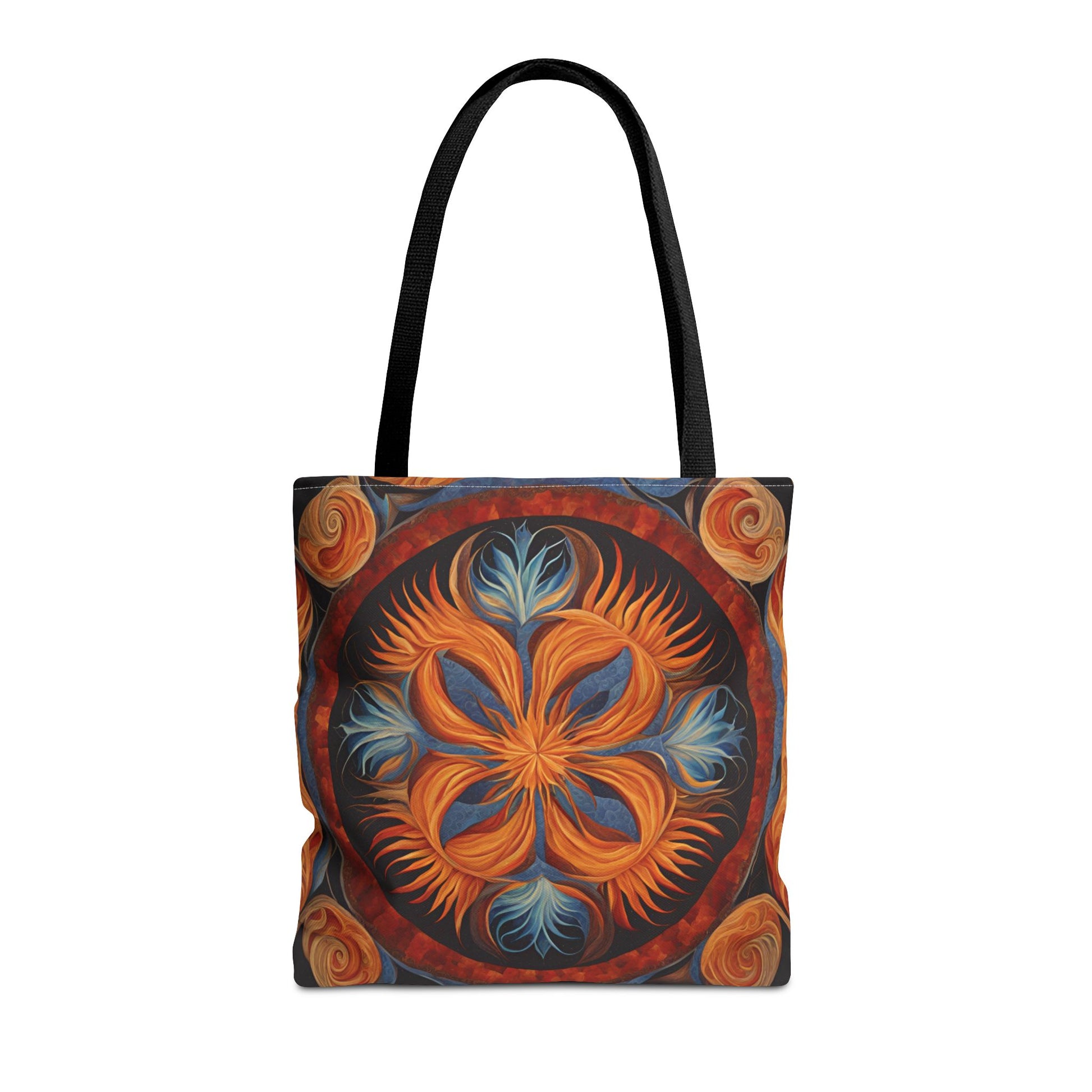 Vibrant Floral Tote Bag, Bohemian Style Handbag, Eco-Friendly Shopping Bag, Art Inspired Gift, Summer Festival Accessory - Divine Mystic Moons