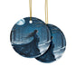 Moonlit Winter Maiden Blue Yule Ornament