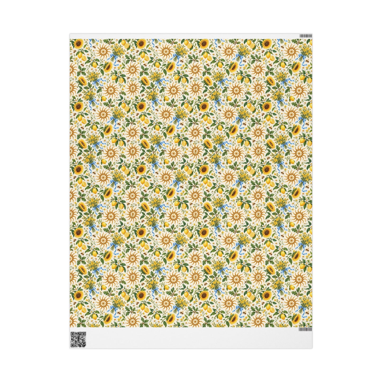 Litha Sunflower & Solstice Wheel Wrapping Paper
