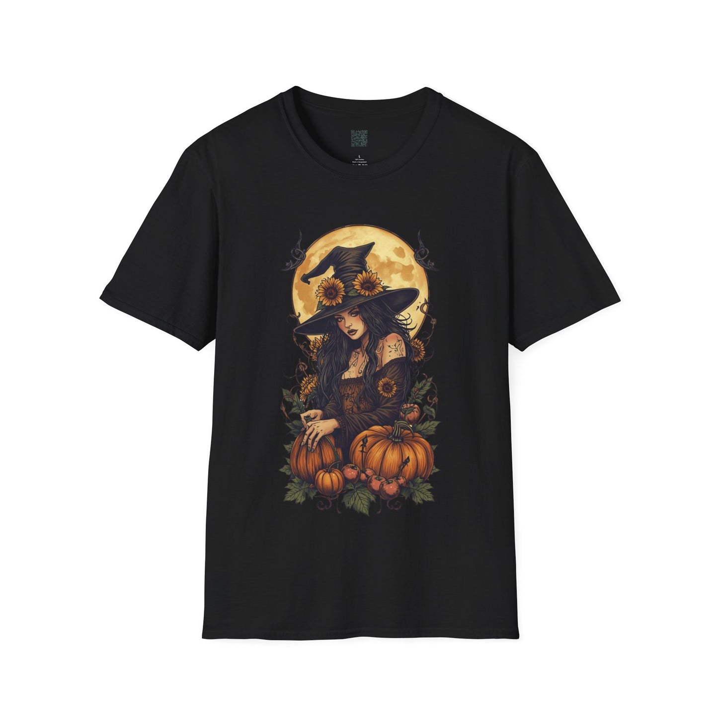Pagan Witch Pumpkin T-Shirt Mabon Samhain Harvest Moon Tee Witchcore Wiccan Fall Shirt Autumn Sabbat Ritual Graphic Top - Divine Mystic Moons