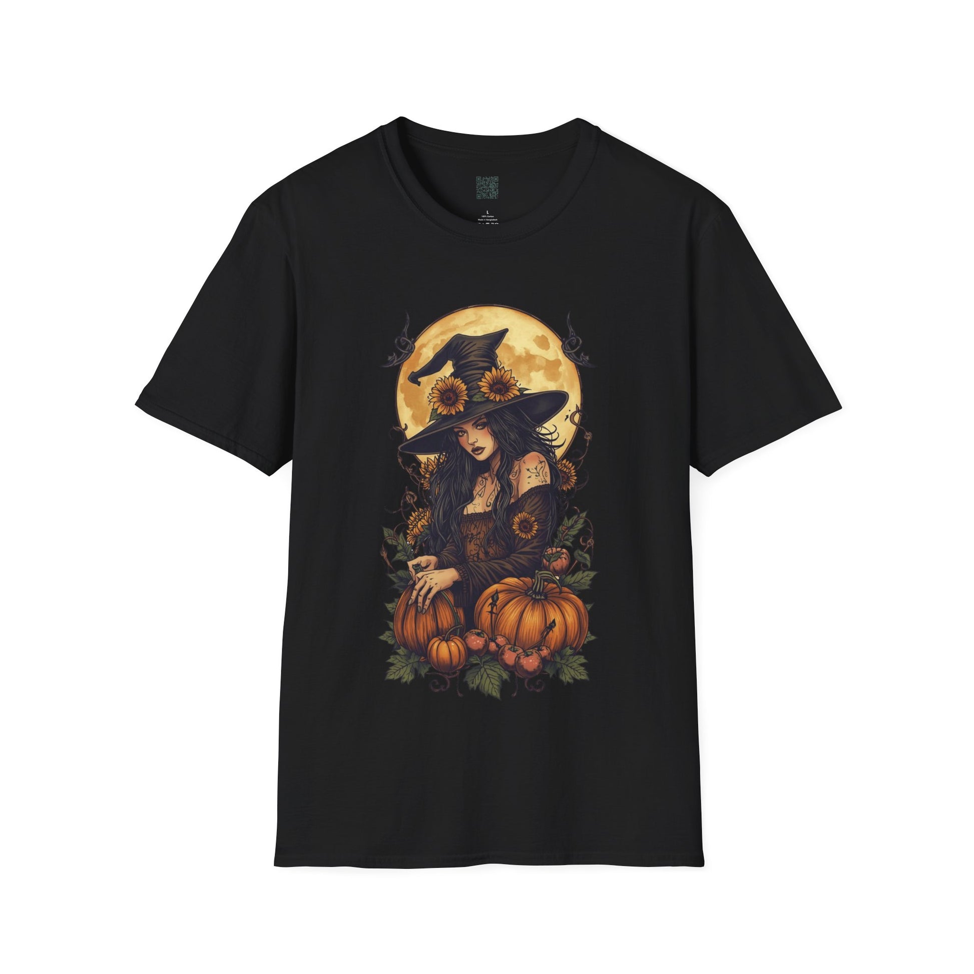 Pagan Witch Pumpkin T-Shirt Mabon Samhain Harvest Moon Tee Witchcore Wiccan Fall Shirt Autumn Sabbat Ritual Graphic Top - Divine Mystic Moons