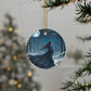 Moonlit Winter Maiden Blue Yule Ornament