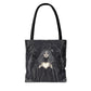 Mystical Heart Tote Bag - Gothic Fashion, Witchy Style, Witchy Gift, Perfect for Halloween, Everyday Use, Stylish Accessory - Divine Mystic Moons