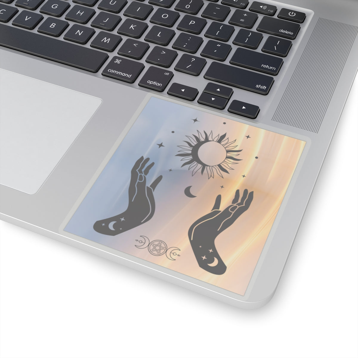 Stickers, Witch Hands Sun Moon Phases Mystical Art, Laptop Decal, Water Bottle Sticker, Planner Decor, Halloween Decorations, Mystical Gift - Divine Mystic Moons