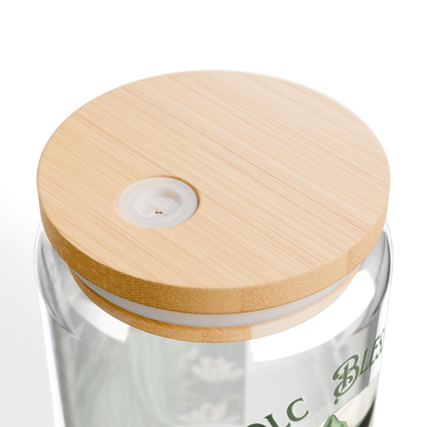 Witchy Imbolc Sipper Glass 16oz - Botanical Blessings, Wheel of the Year Drinkware, Perfect for Pagans Wiccans Green Witch - Divine Mystic Moons