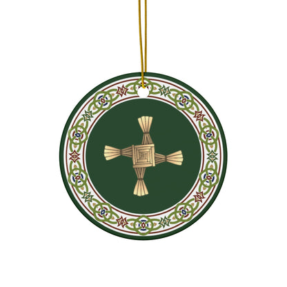 Brigid’s Cross & Celtic Knotwork Imbolc Ornament