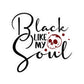 Black Like My Soul Skull Design, Perfect for Laptops, Journals, Water Bottles, Gifts, Gothic Kiss-Cut Stickers - Divine Mystic Moons