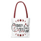 Crazy Crystal Lady Tote Bag - Perfect for Gift, Witchcraft, Crystals, Shopping, Eco-Friendly, Astrology Lover - Divine Mystic Moons