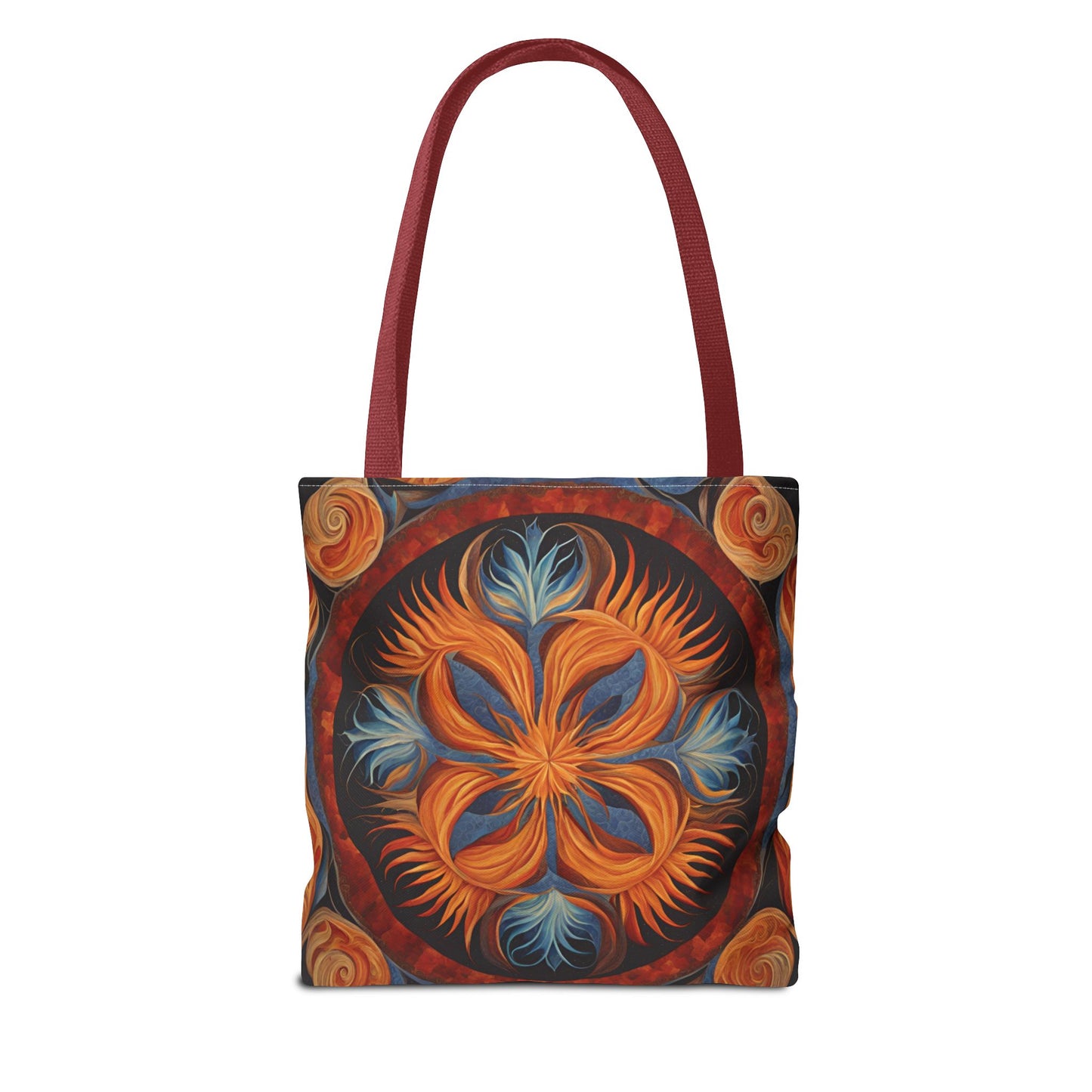 Vibrant Floral Tote Bag, Bohemian Style Handbag, Eco-Friendly Shopping Bag, Art Inspired Gift, Summer Festival Accessory - Divine Mystic Moons