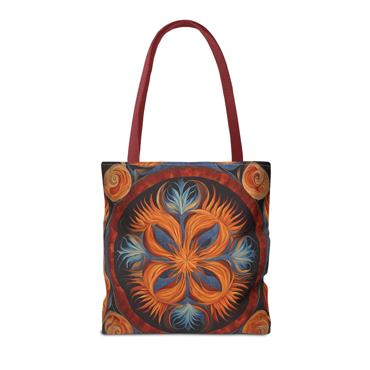 Vibrant Floral Tote Bag, Bohemian Style Handbag, Eco-Friendly Shopping Bag, Art Inspired Gift, Summer Festival Accessory - Divine Mystic Moons