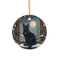 Black Cat Whimsical Ornaments Perfect for Holidays, Gift Giving, Home Decor, Tree Decorations, or Pet Lovers! - Divine Mystic Moons