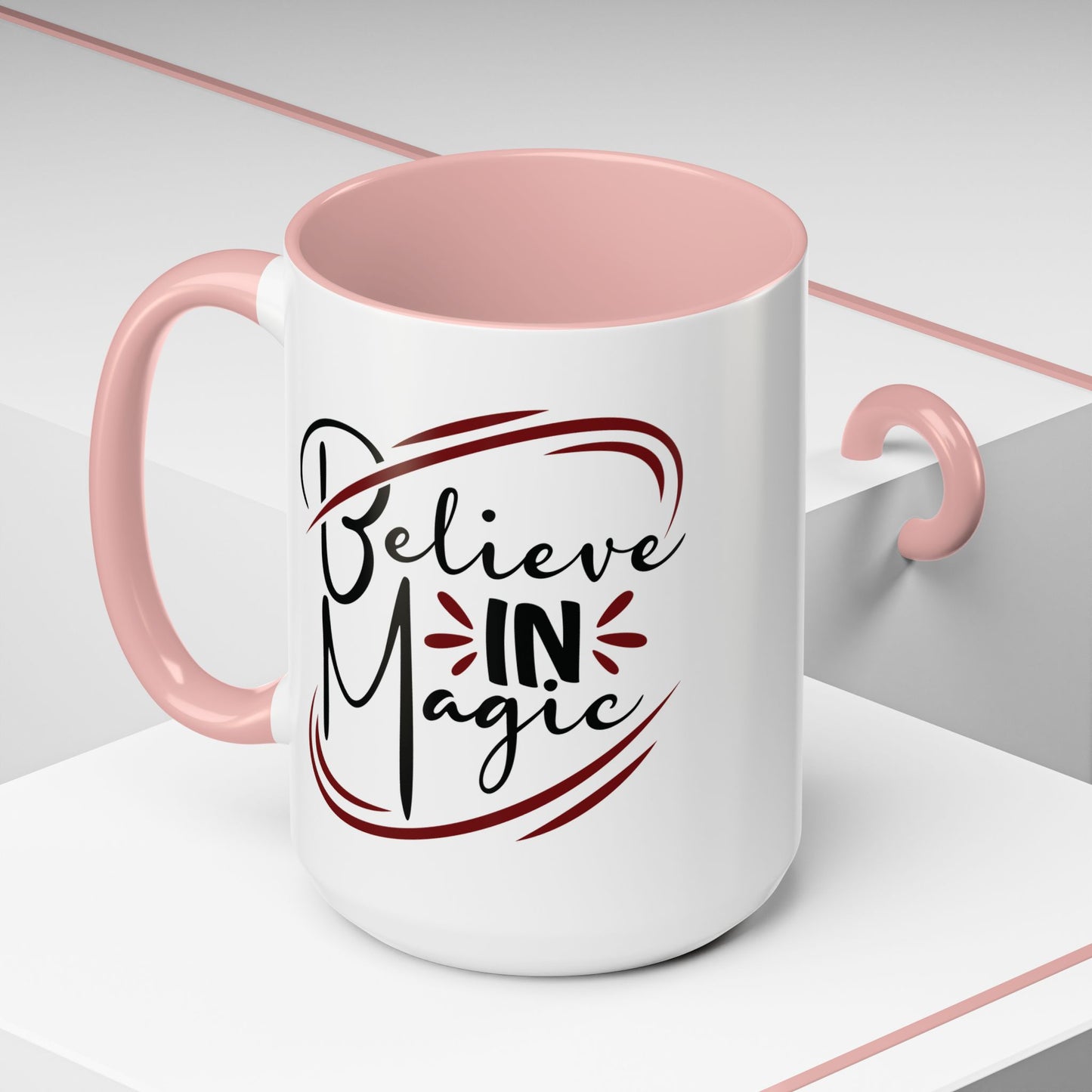 Believe in Magic Coffee Mug, Motivational Mug, Inspirational Gift, Unique Drinking Mug, Coffee Lover's Gift - Divine Mystic Moons