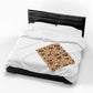 Mabon Harvest Basket Velveteen Plush Throw | Lightweight Autumn Equinox Blanket - Divine Mystic Moons