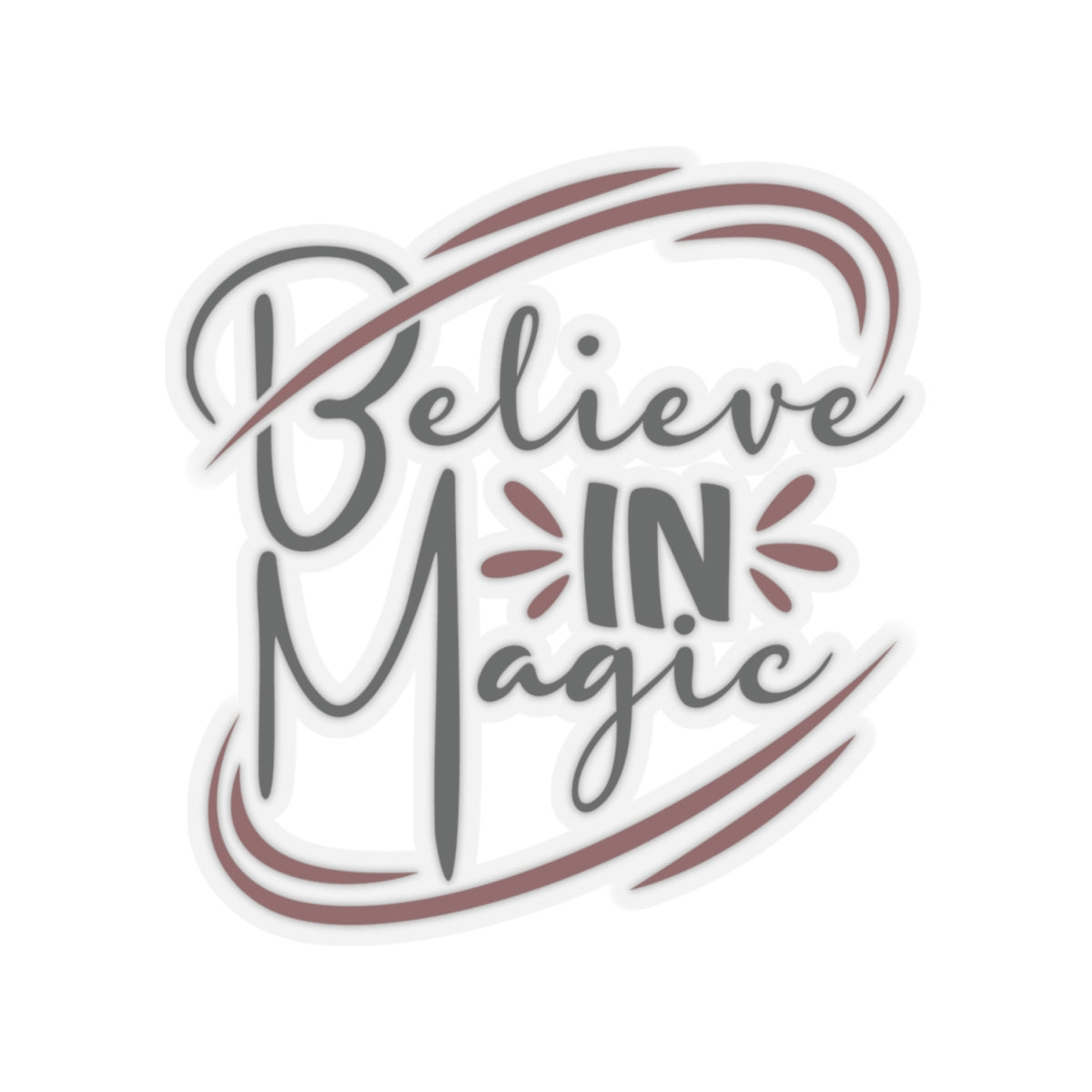 Believe in Magic Kiss-Cut Stickers, Inspirational Sticker, Laptop Decor, Gift for Dreamers, Magic Themed Decor, Self-Expression - Divine Mystic Moons