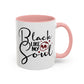 Black Like My Soul Mug – Gothic Coffee Cup, Funny Dark Humor Gift, Pink, Red, or Black Two-Tone Ceramic Mug, Alt Aesthetic Drinkware - Divine Mystic Moons