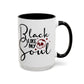 Black Like My Soul Mug – Gothic Coffee Cup, Funny Dark Humor Gift, Pink, Red, or Black Two-Tone Ceramic Mug, Alt Aesthetic Drinkware - Divine Mystic Moons