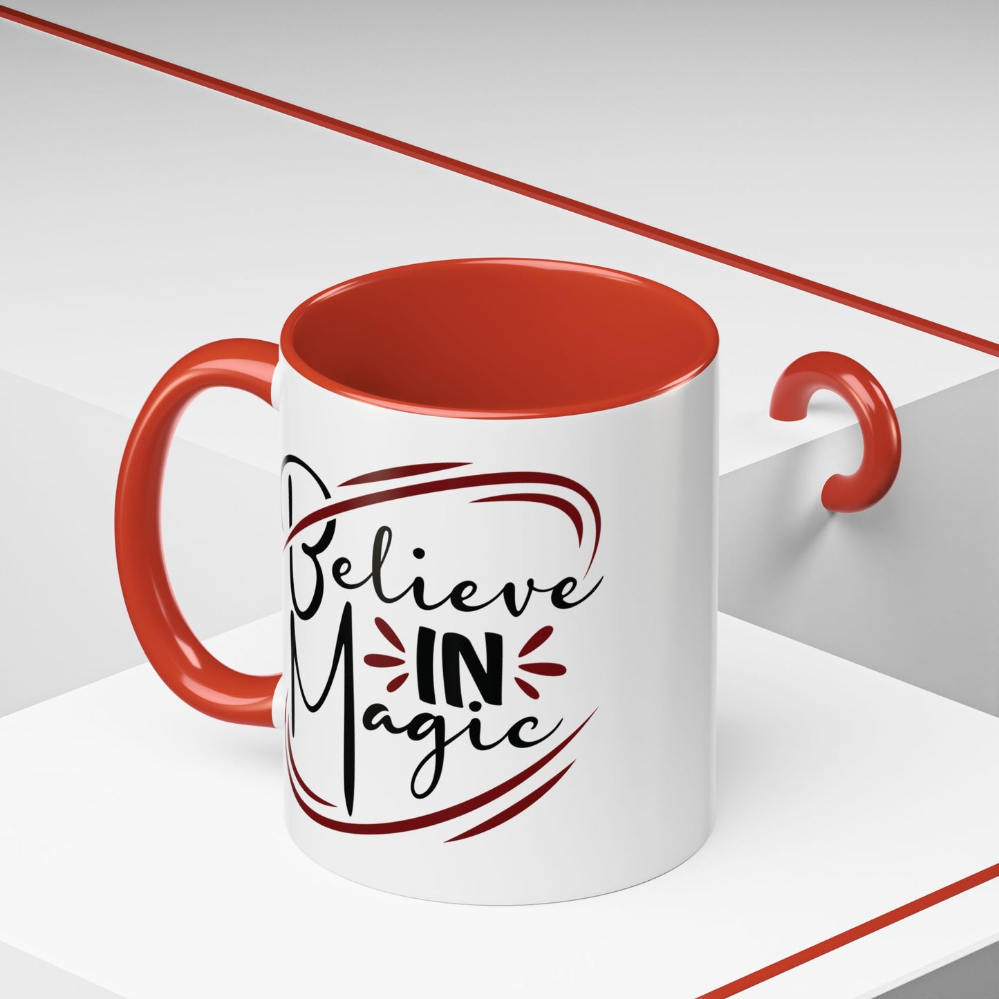 Believe in Magic Coffee Mug, Motivational Mug, Inspirational Gift, Unique Drinking Mug, Coffee Lover's Gift - Divine Mystic Moons