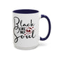Black Like My Soul Mug – Gothic Coffee Cup, Funny Dark Humor Gift, Pink, Red, or Black Two-Tone Ceramic Mug, Alt Aesthetic Drinkware - Divine Mystic Moons