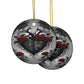 Black Beating Heart Gothic Valentine Ornament Red Roses Black Vines Anti Valentines(1pc, 3pcs, 5pcs, 10pcs) - Divine Mystic Moons