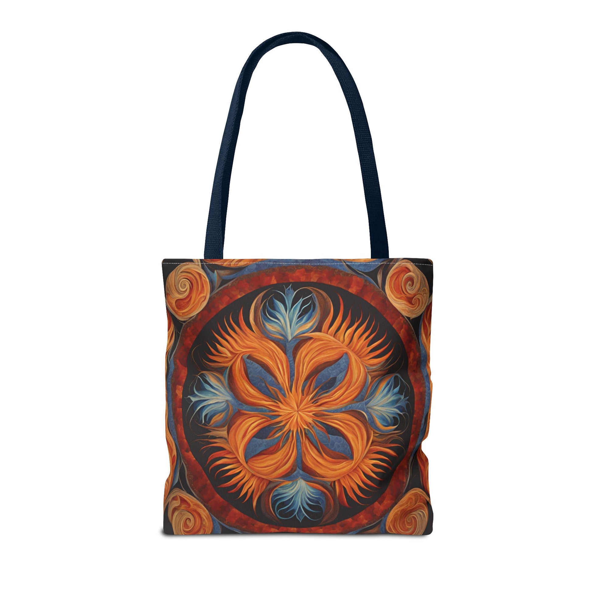 Vibrant Floral Tote Bag, Bohemian Style Handbag, Eco-Friendly Shopping Bag, Art Inspired Gift, Summer Festival Accessory - Divine Mystic Moons