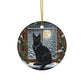 Black Cat Whimsical Ornaments Perfect for Holidays, Gift Giving, Home Decor, Tree Decorations, or Pet Lovers! - Divine Mystic Moons