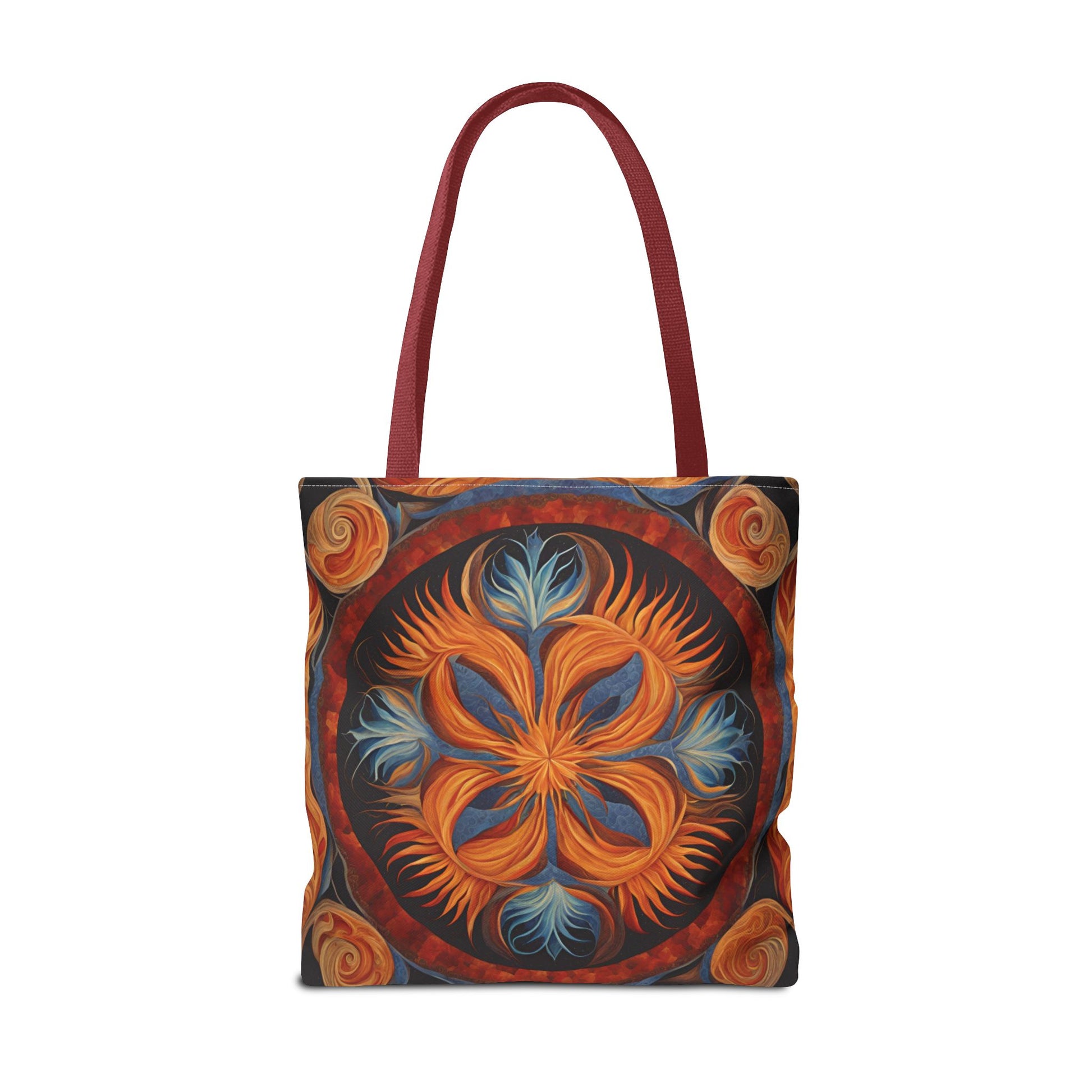Vibrant Floral Tote Bag, Bohemian Style Handbag, Eco-Friendly Shopping Bag, Art Inspired Gift, Summer Festival Accessory - Divine Mystic Moons