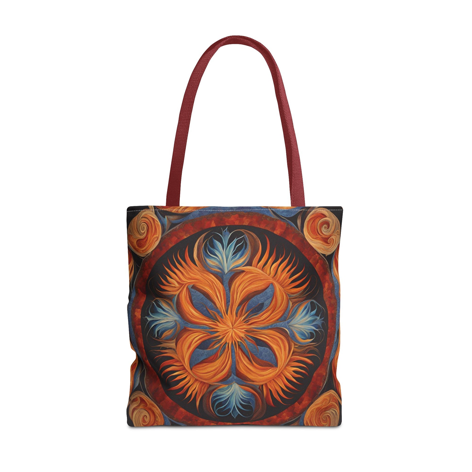 Vibrant Floral Tote Bag, Bohemian Style Handbag, Eco-Friendly Shopping Bag, Art Inspired Gift, Summer Festival Accessory - Divine Mystic Moons