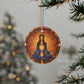 Meditation Spirit Ceramic Ornaments, Holiday Decor, Spiritual Gift, Zen Ornament, Home Decor, Reiki - Divine Mystic Moons