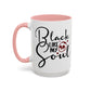 Black Like My Soul Mug – Gothic Coffee Cup, Funny Dark Humor Gift, Pink, Red, or Black Two-Tone Ceramic Mug, Alt Aesthetic Drinkware - Divine Mystic Moons