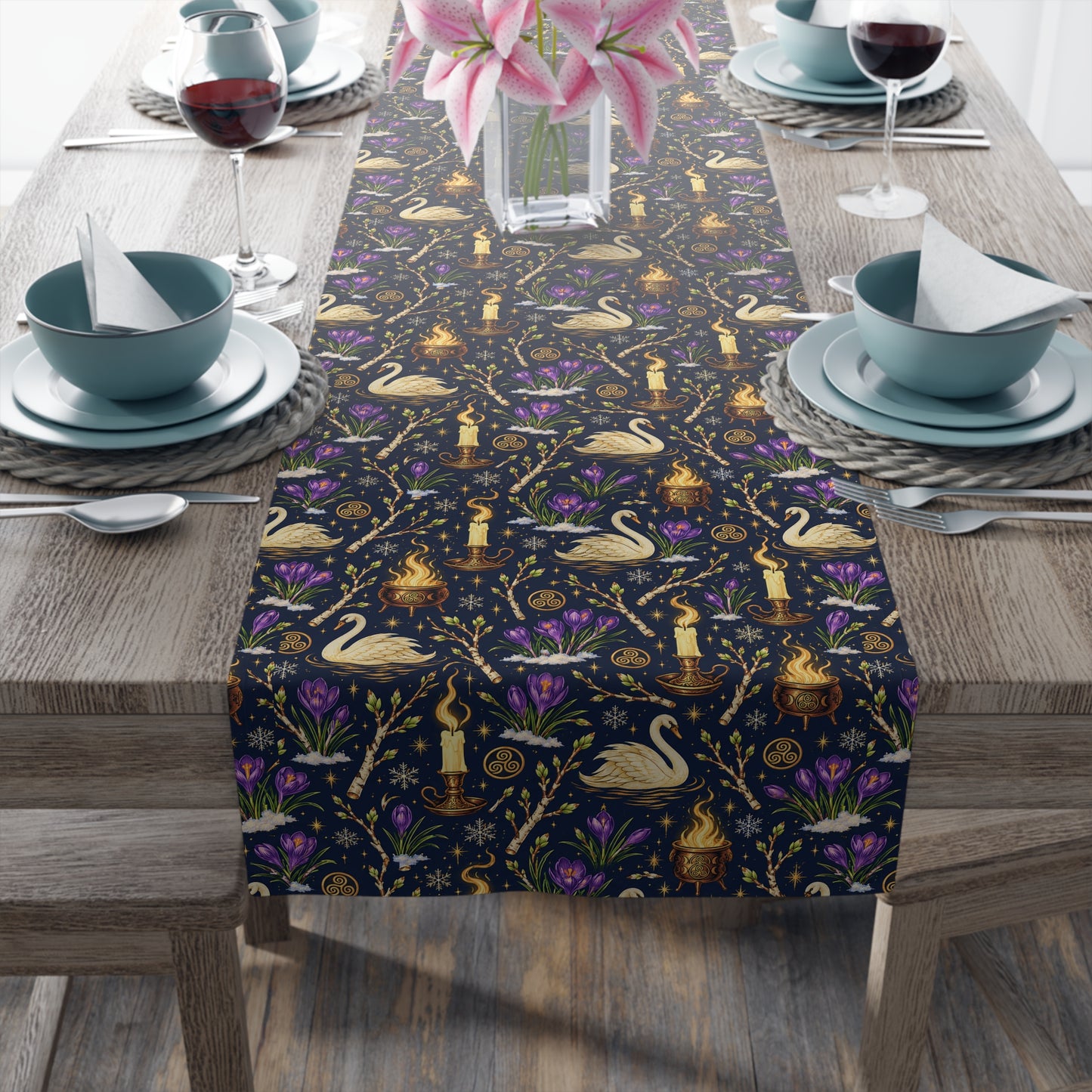 Brigids Swan Table Runner