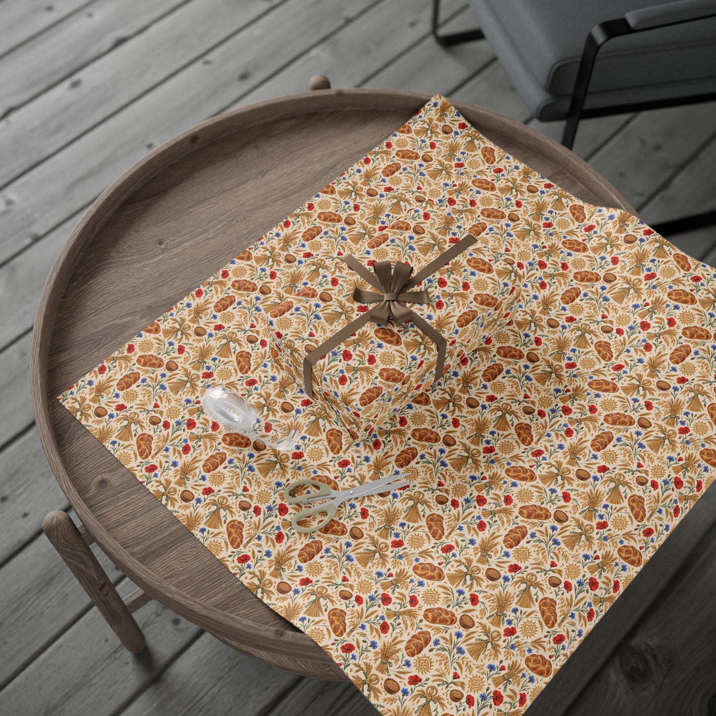 Lammas Golden Grain & Corn Dolly Wrapping Paper