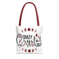 Crazy Crystal Lady Tote Bag - Perfect for Gift, Witchcraft, Crystals, Shopping, Eco-Friendly, Astrology Lover - Divine Mystic Moons