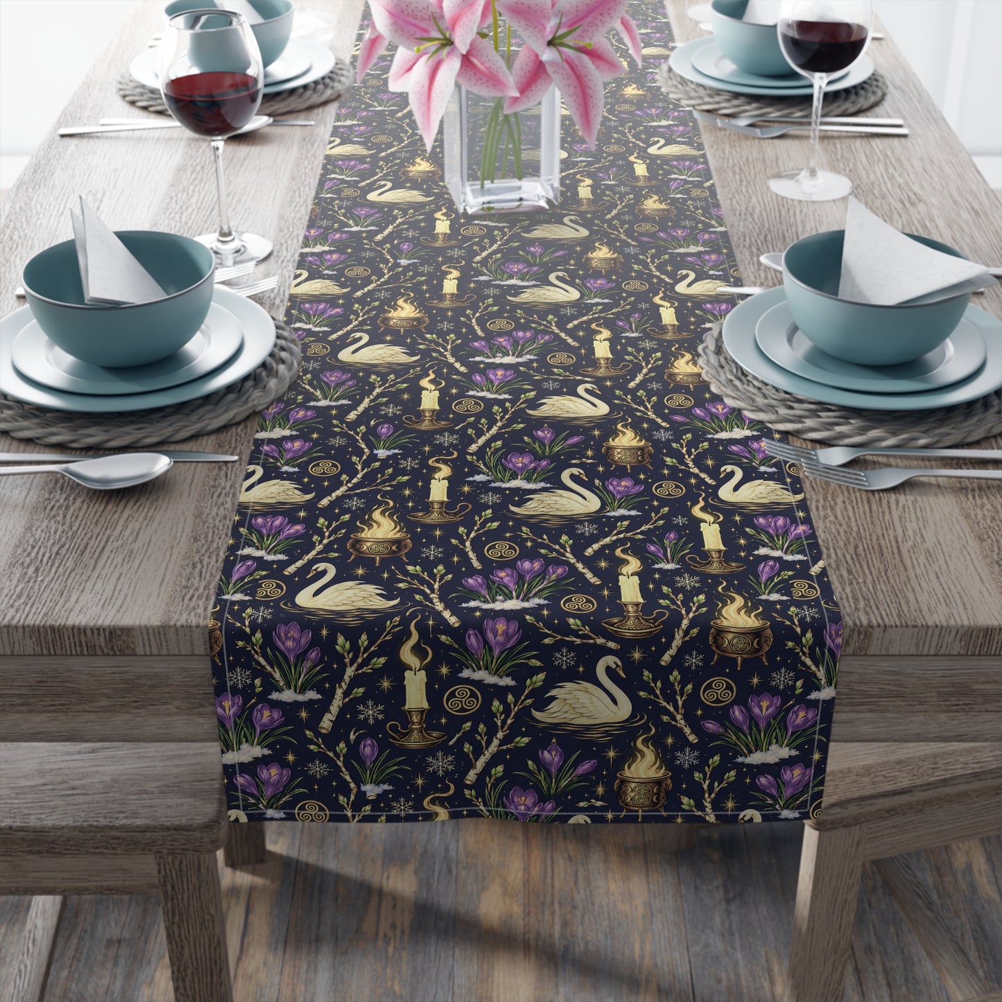 Brigids Swan Table Runner