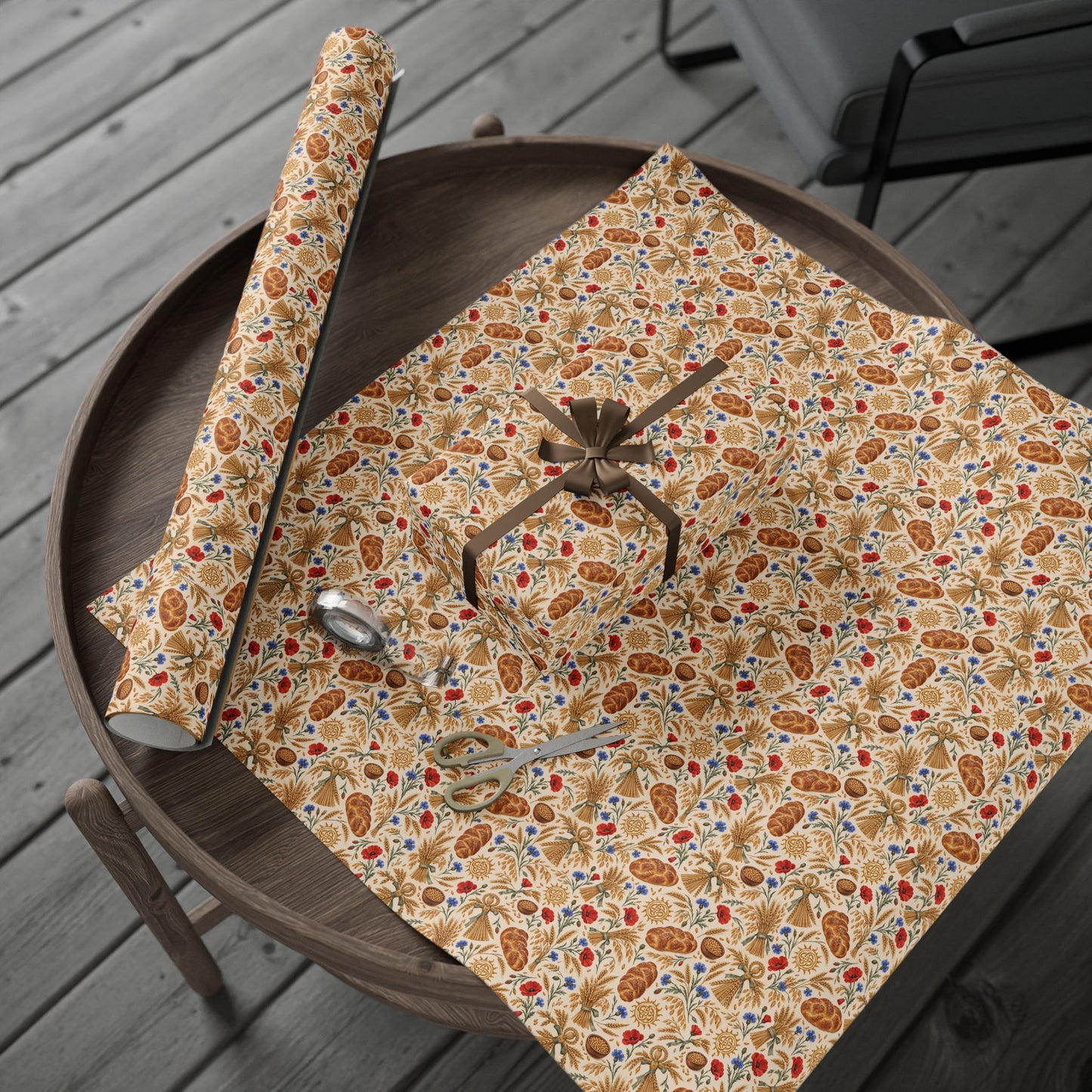 Lammas Golden Grain & Corn Dolly Wrapping Paper