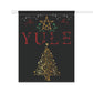 Yule Garden Banner, Elegant Holiday Decor, Christmas Yard Sign, Winter Solstice Decoration, Outdoor Festive Flag