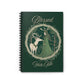 Blessed Yule Tide Notebook – Winter Solstice Journal with Celtic Knot & Forest Goddess, Witchy Yule Grimoire, Pagan Spiral Planner - Divine Mystic Moons